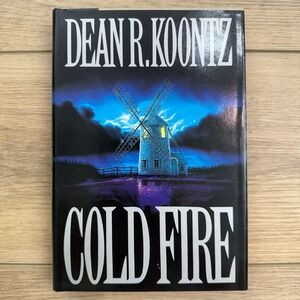Cold Fire Dean Koontz 1991 Hard Cover‎ DJ BCE Putnam Horror Thriller VG Vintage